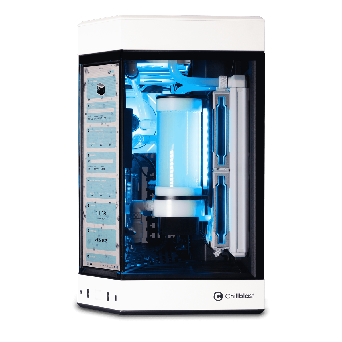 The Verge Core i9 RTX 5090 Water Cooled Gaming PC